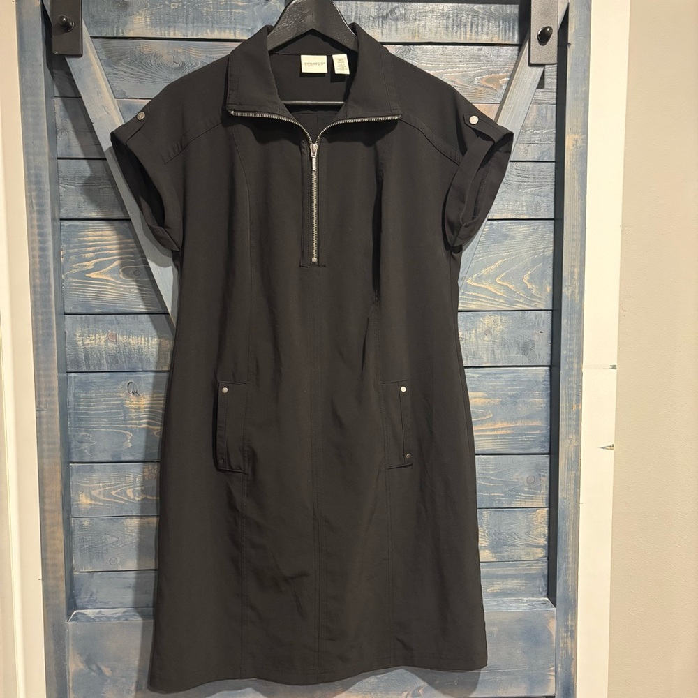 Chico's Zenergy Black Dress Size 1P